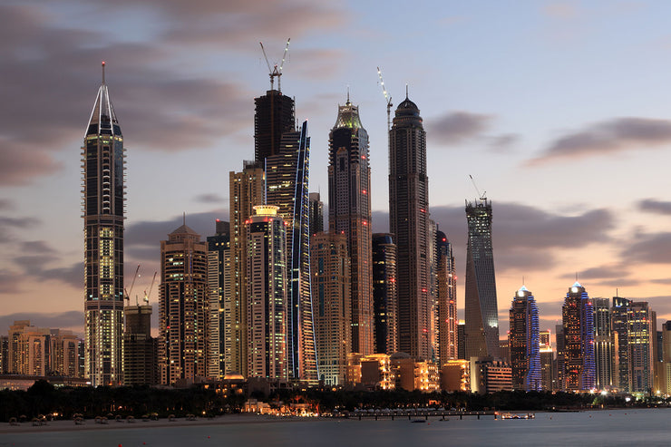 Fotótapéták Skyline Dubai At Sunset