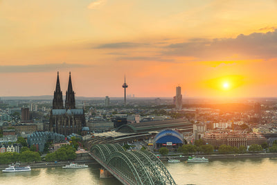 Fotótapéták Skyline Cologne At Sunset