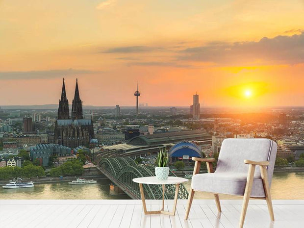 Fotótapéták Skyline Cologne At Sunset