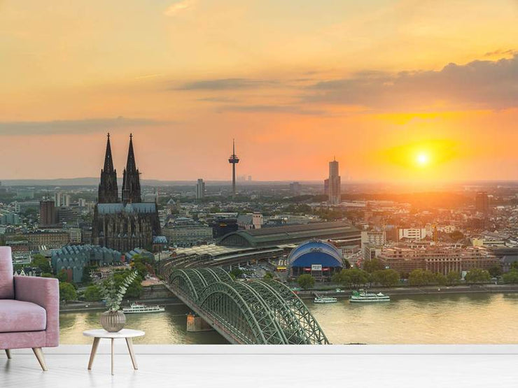 Fotótapéták Skyline Cologne At Sunset