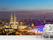 Fotótapéták Skyline Cologne Cathedral At Night