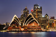 Fotótapéták Skyline With The Boat In Front Of Sydney