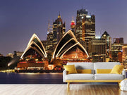 Fotótapéták Skyline With The Boat In Front Of Sydney