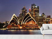 Fotótapéták Skyline With The Boat In Front Of Sydney