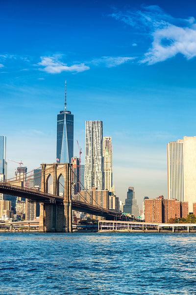 Fotótapéták New York Skyline And Brooklyn Bridge