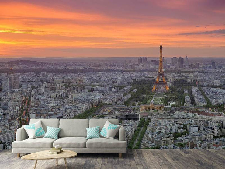 Fotótapéták Paris Skyline At Sunset