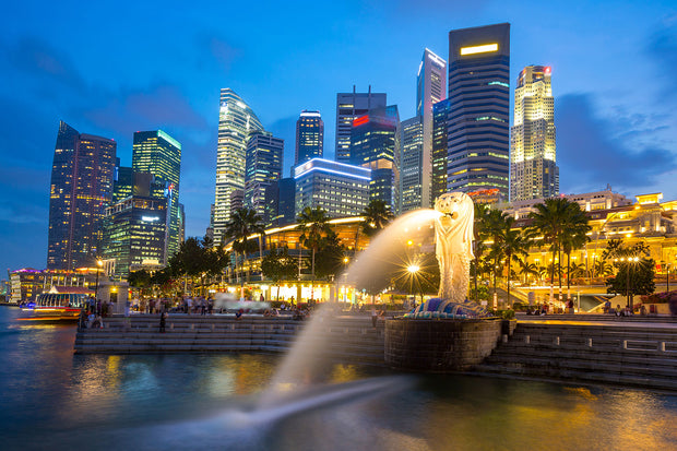 Fotótapéták Skyline Singapore Into A Sea Of Lights