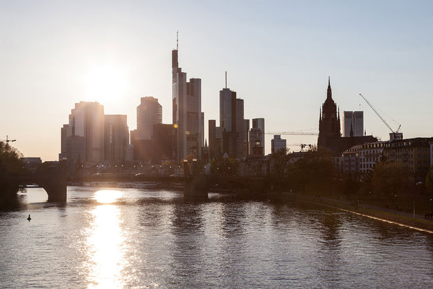 Fotótapéták Skyline Sunrise In Frankfurt