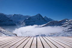 Hegyek :: Fotótapéták Sun Terrace In The Swiss Alps