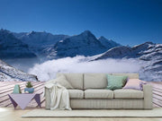 Fotótapéták Sun Terrace In The Swiss Alps