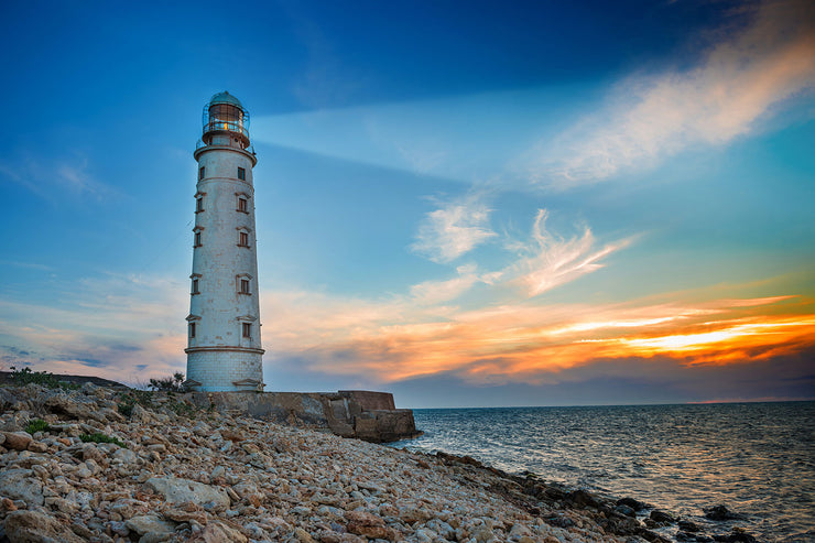 Fotótapéták Sunset At The Lighthouse