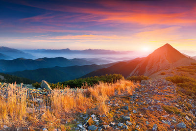 Fotótapéták Sunset In The Alps