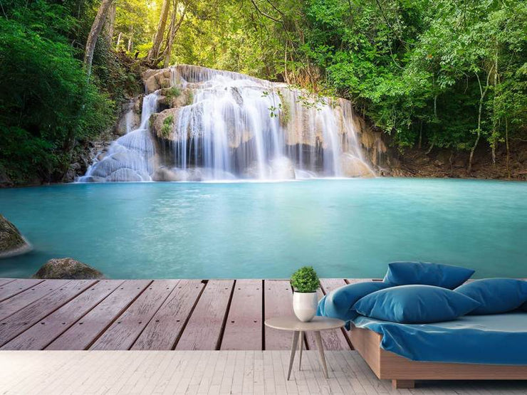 Fotótapéták Terrace At The Waterfall