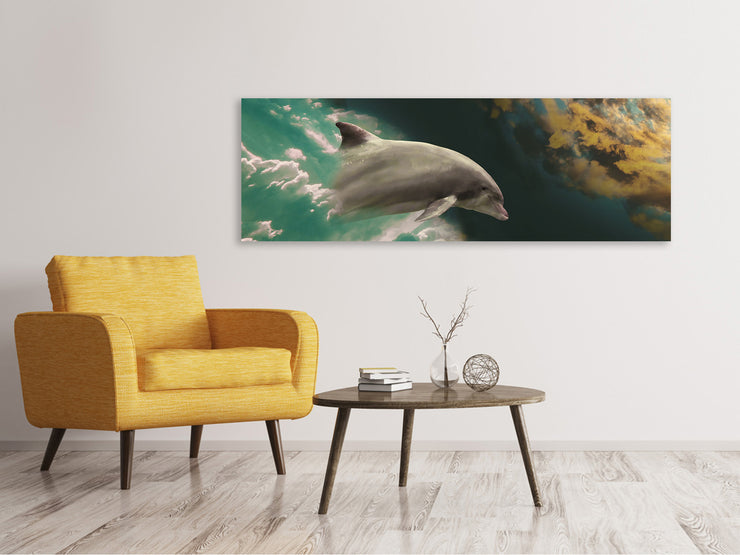 Panorámás Vászonképek Fascination dolphin