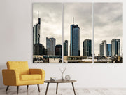 3 darab Vászonképek Skyline Frankfurt Germany