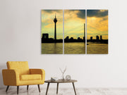 3 darab Vászonképek Skyline in the evening light