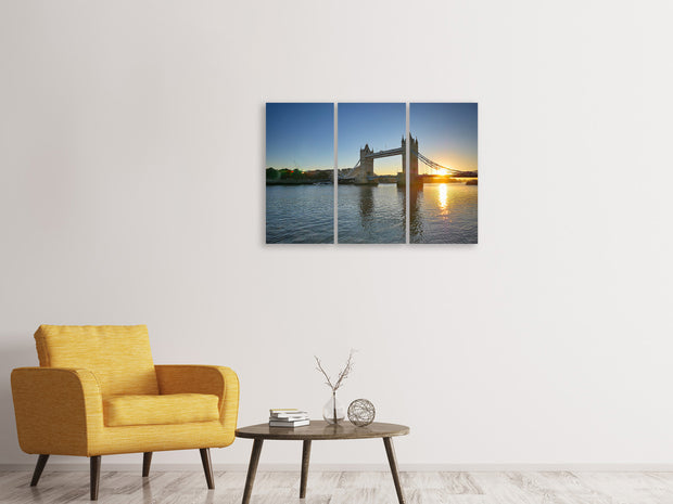 3 darab Vászonképek Tower Bridge in the sunset