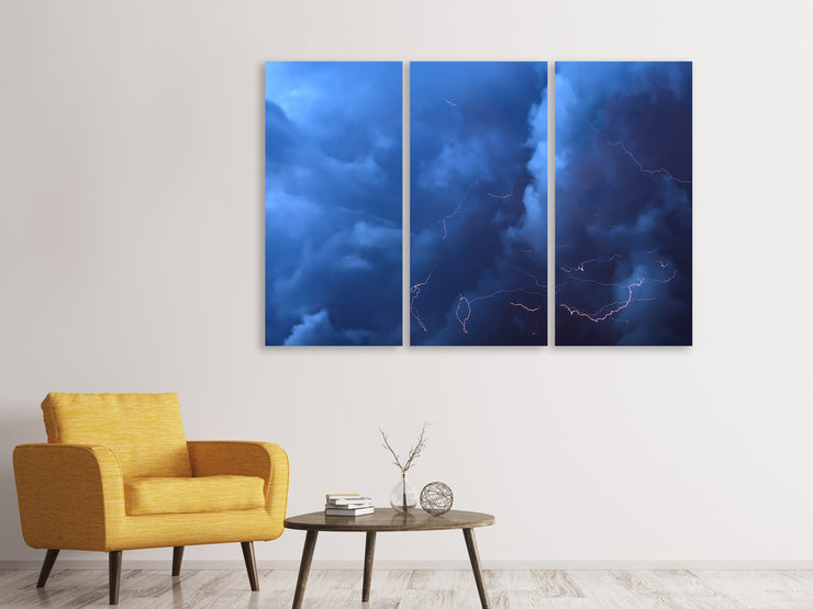 3 darab Vászonképek Wild thunderstorm