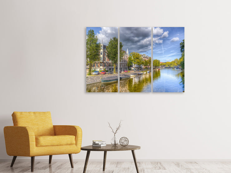3 darab Vászonképek Idyllic Amsterdam
