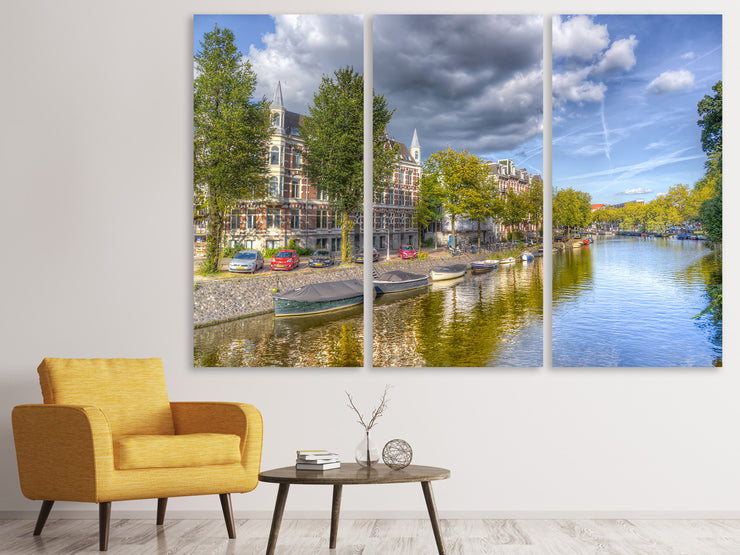 3 darab Vászonképek Idyllic Amsterdam