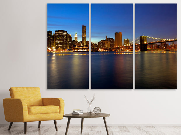3 darab Vászonképek Skyline Manhattan In Sea Of Lights