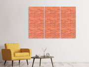 3 darab Vászonképek Bricks