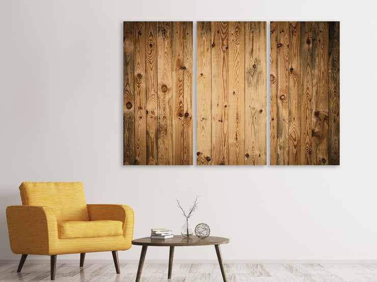 3 darab Vászonképek Walnut Wood
