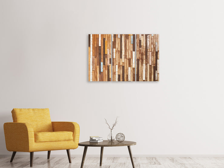 3 darab Vászonképek Design Wood