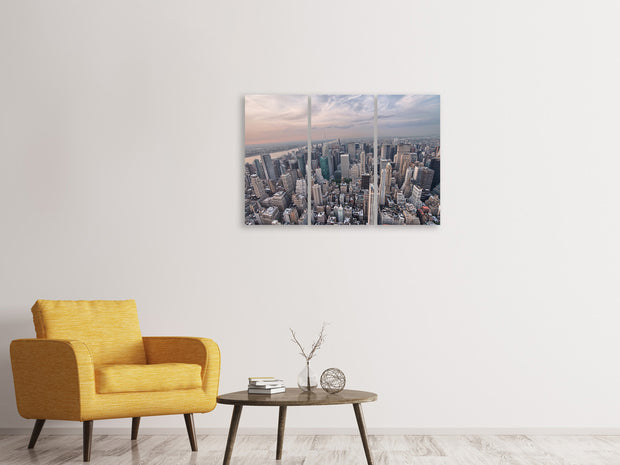 3 darab Vászonképek Skyline View Over Manhattan