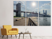 3 darab Vászonképek Brooklyn Bridge