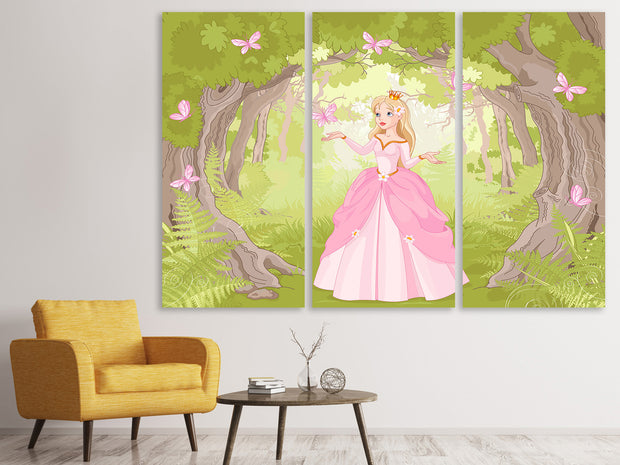 3 darab Vászonképek Princess in the Wood