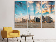 3 darab Vászonképek New York, Skyline From The Other Side