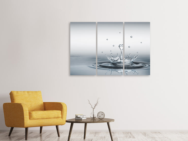 3 darab Vászonképek Water Figure