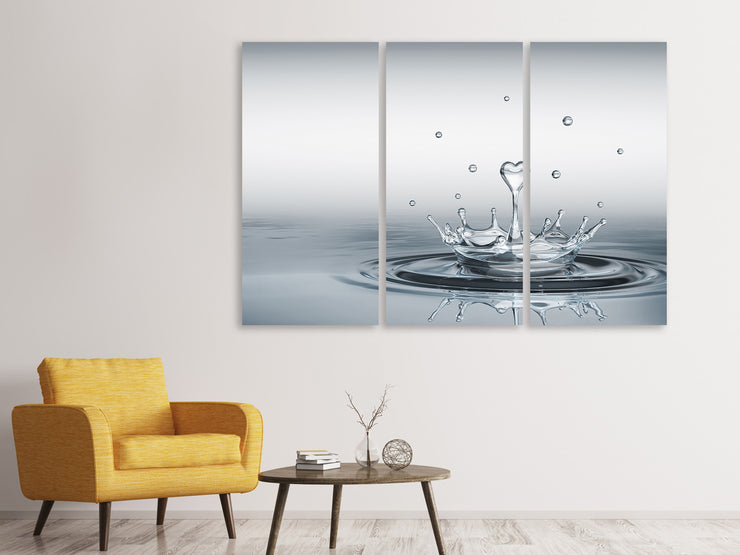 3 darab Vászonképek Water Figure