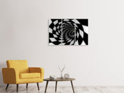3 darab Vászonképek Abstract Tunnel Black u0026 White