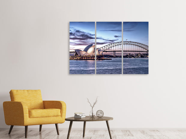 3 darab Vászonképek Skyline Sydney Opera House
