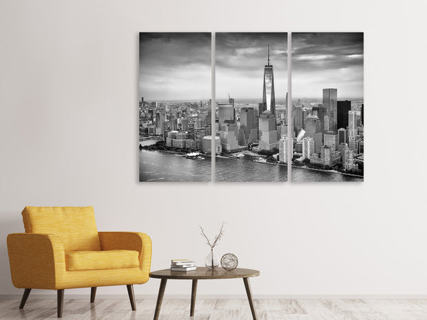 3 darab Vászonképek Skyline Black And White Photography New York