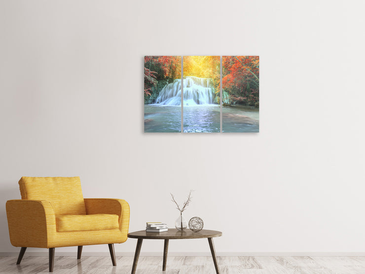 3 darab Vászonképek Waterfall In Light