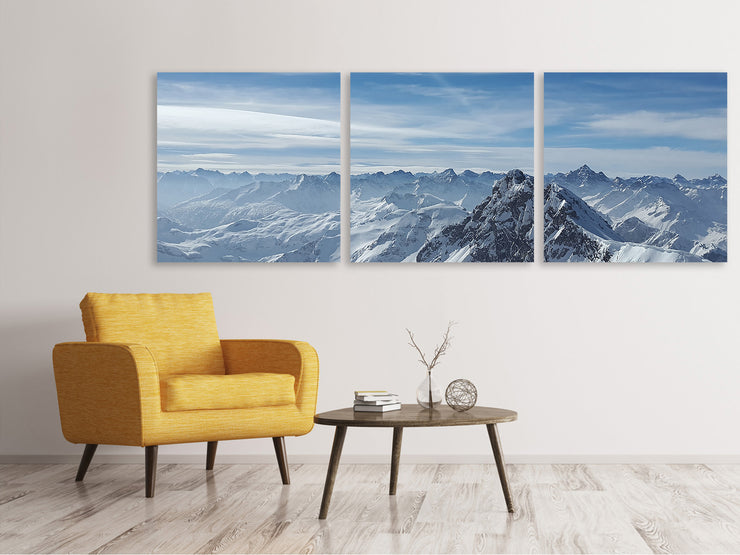 3 darab Vászonképek Panoramic Over the peaks