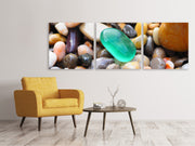 3 darab Vászonképek Panoramic Colorful gems XXL