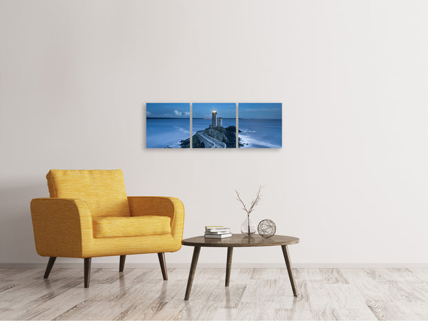 3 darab Vászonképek Panoramic The way to the lighthouse