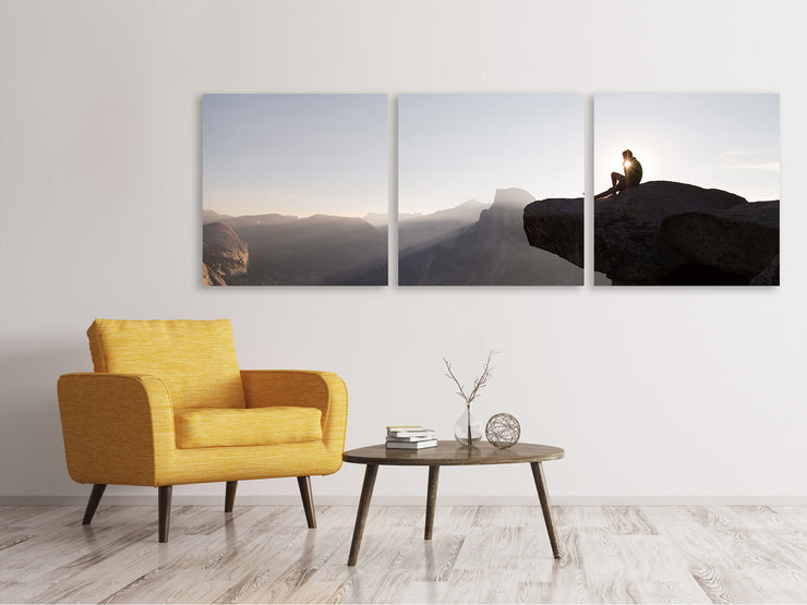 3 darab Vászonképek Panoramic Inspiration mountains