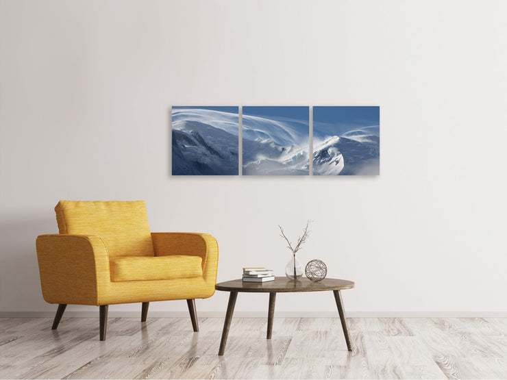 3 darab Vászonképek Panoramic Snow landscape