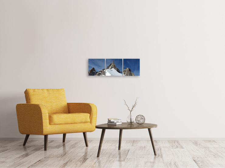 3 darab Vászonképek Panoramic Aiguille du Midi