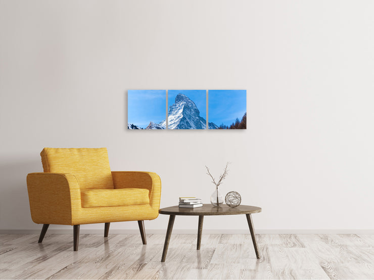3 darab Vászonképek Panoramic The Majestic Matterhorn