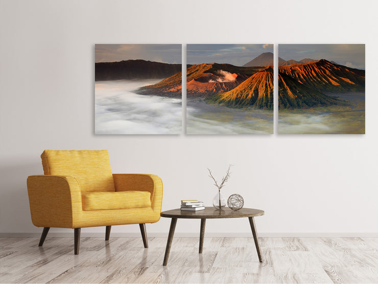 3 darab Vászonképek Panoramic The Bromo Volcano