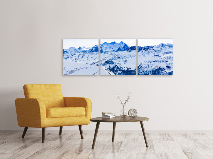 3 darab Vászonképek Panoramic The Swiss Alps