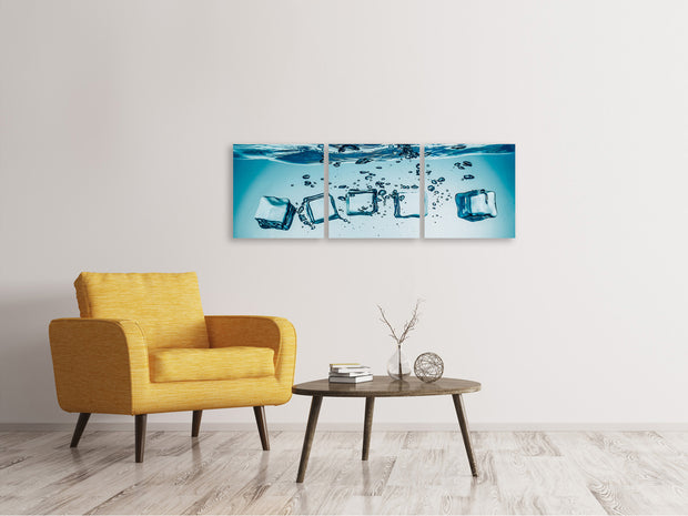 3 darab Vászonképek Panoramic Ice Quadro