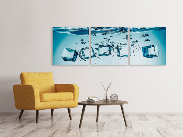 3 darab Vászonképek Panoramic Ice Quadro