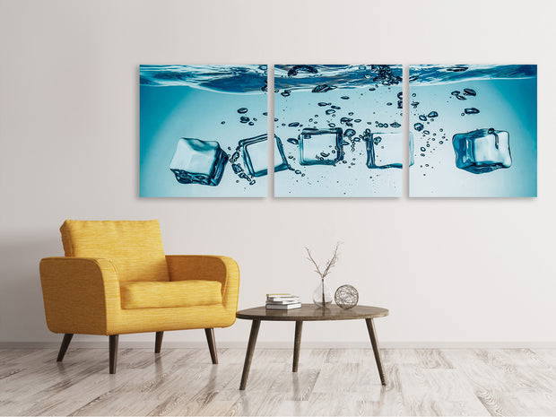 3 darab Vászonképek Panoramic Ice Quadro